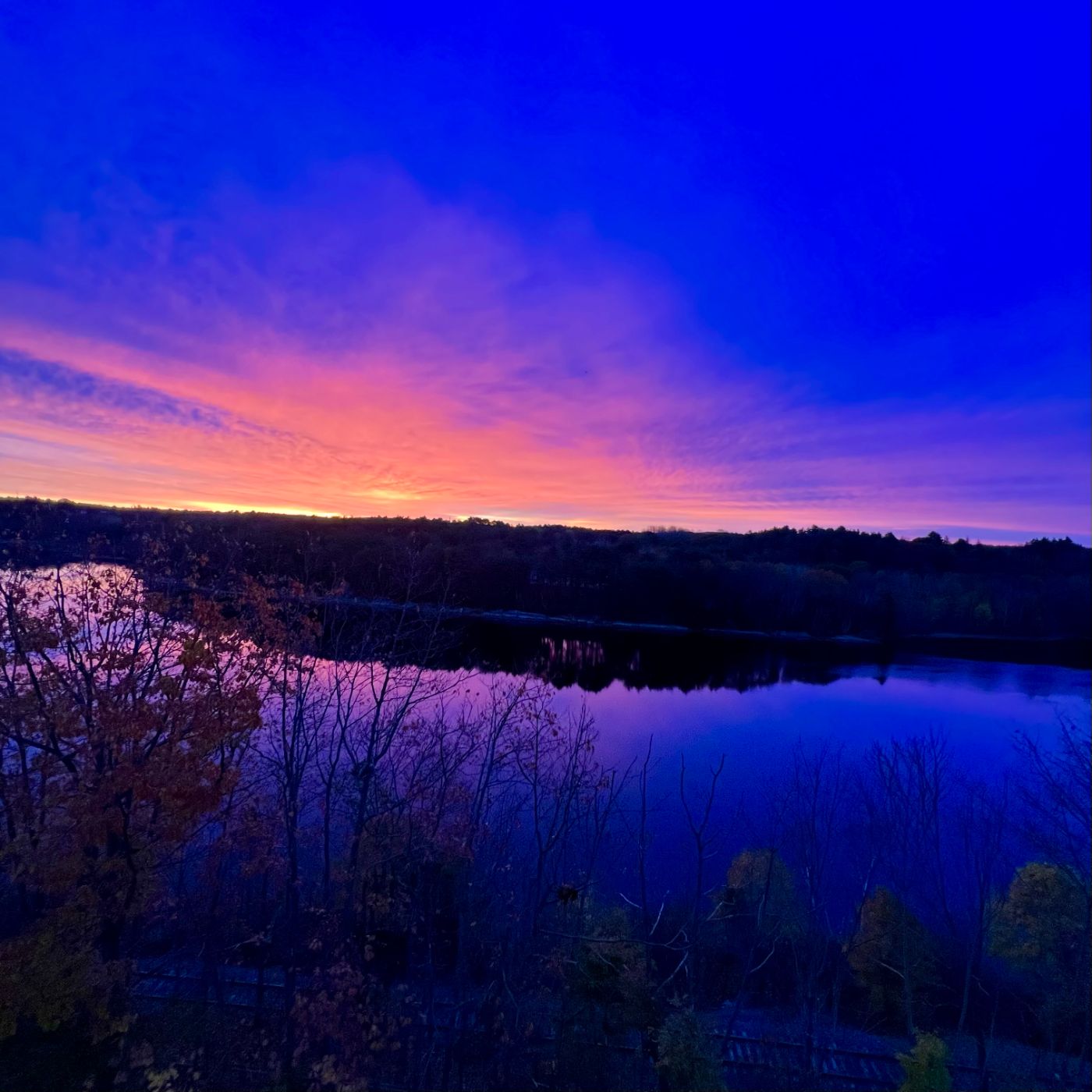 Sunrise over the river