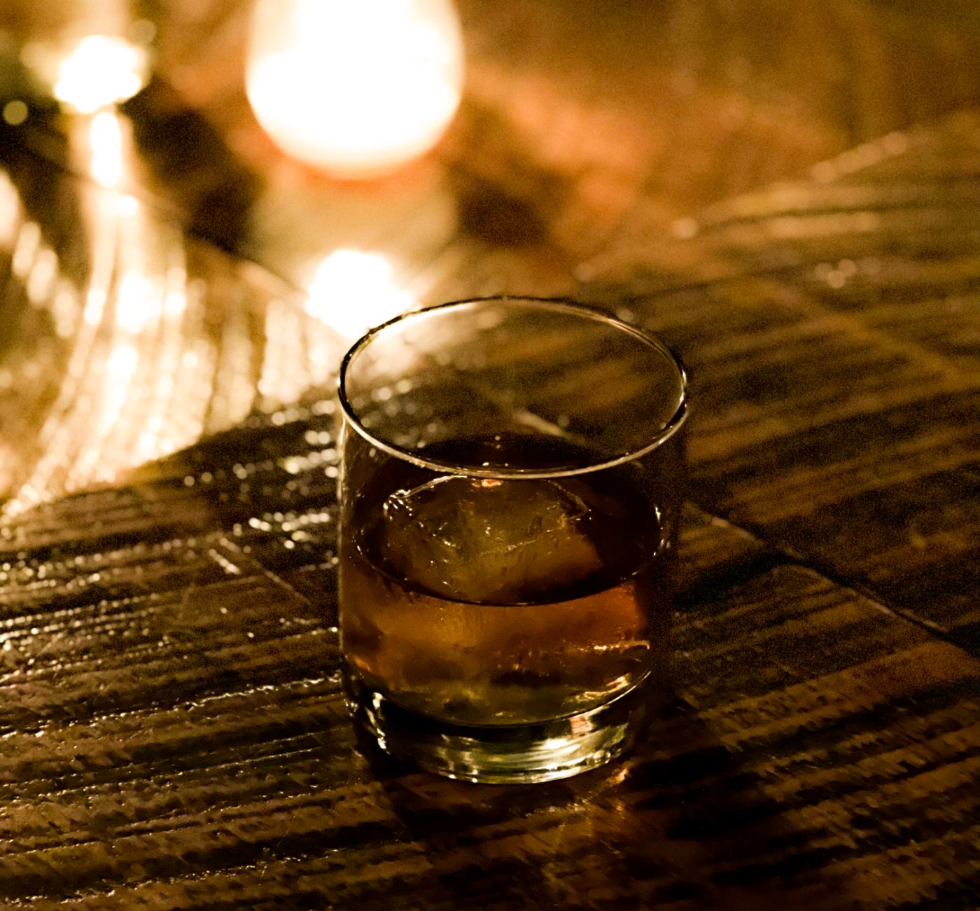 Old fashioned by candlelight