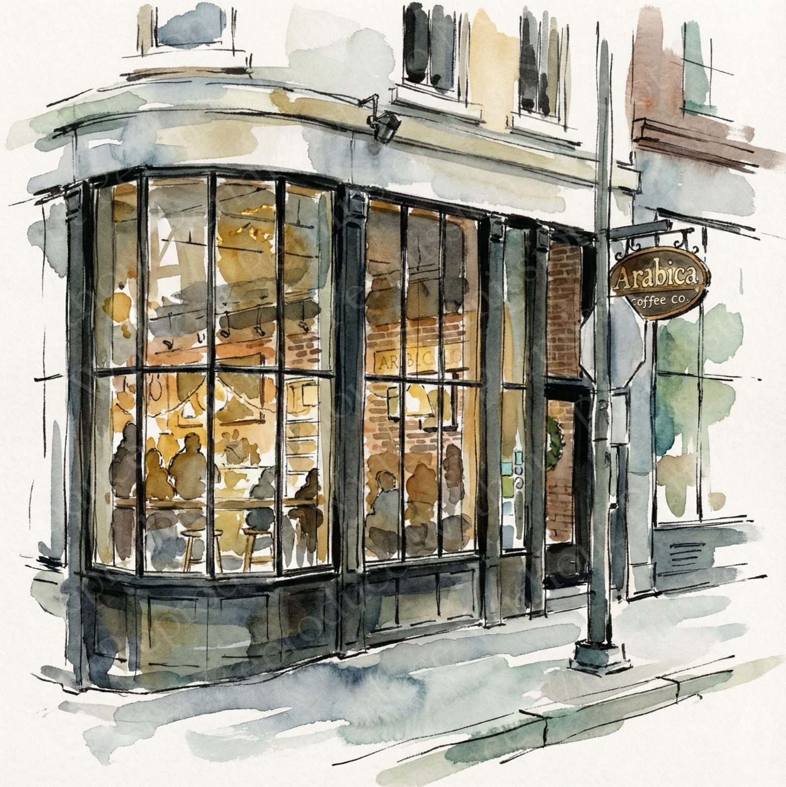 Arabica coffee shop storefront