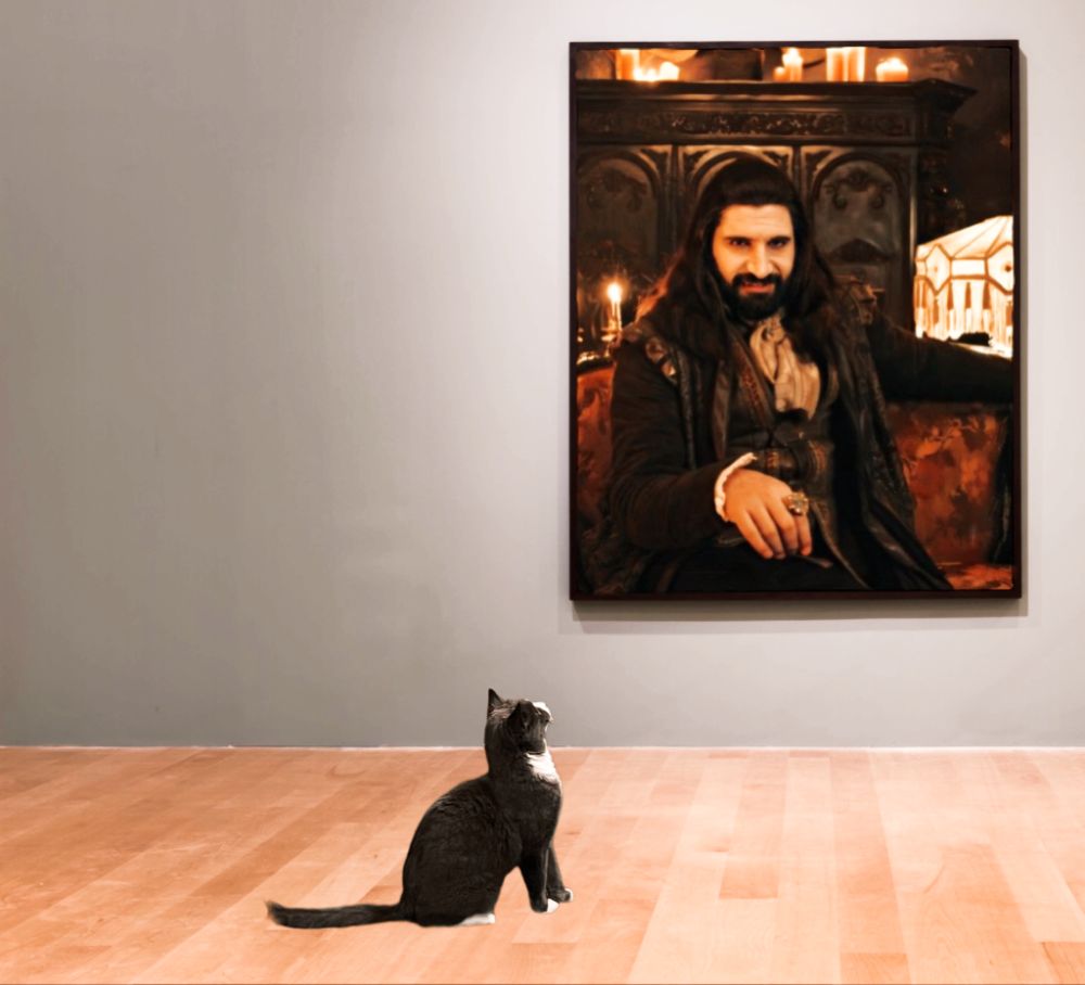 Nandor admiring his namesake's portrait