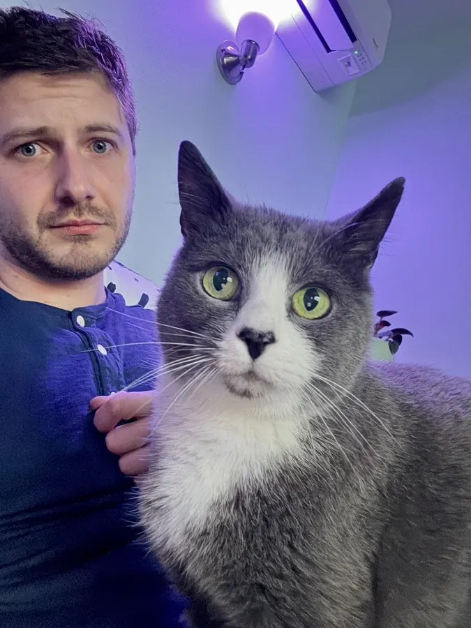 Portrait with a concerned gentleman
