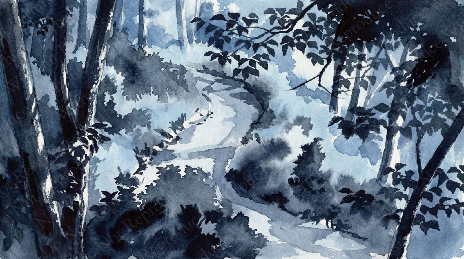 Indigo forest path