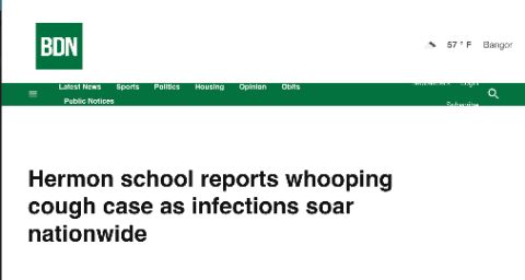 Bangor Daily News headline